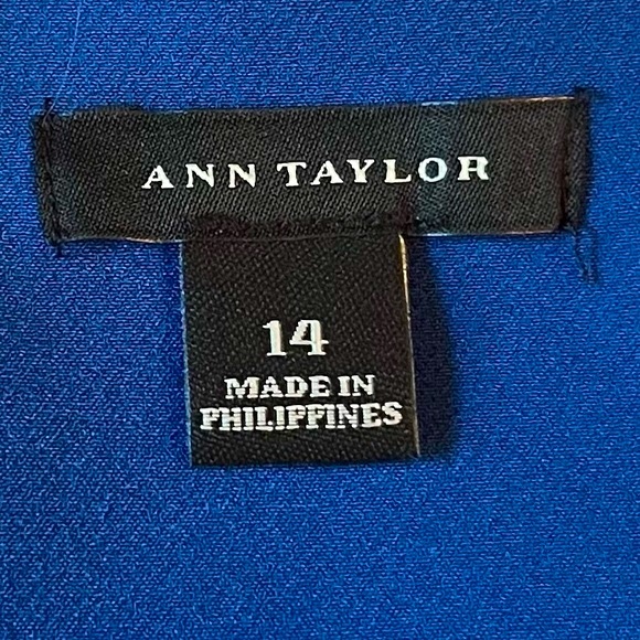NWOT-Ann Taylor~Flared Dress~Size 14~Jewel Blue - Picture 6 of 7